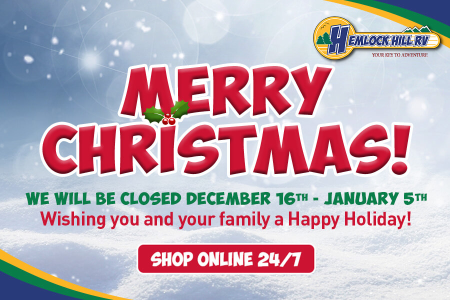 Merry Christmas - Closed December 16th to January 5th