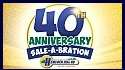 40TH ANNIVERSARY SALE-A-BRATION