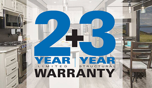 2 Year Limited + 3 Year Structural Warranty