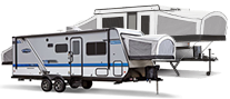 folding camper and expandables icon