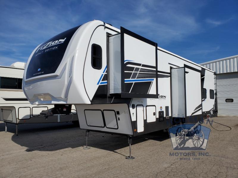 New 2024 Keystone RV Fuzion Impact Edition 337 Toy Hauler Fifth Wheel ...