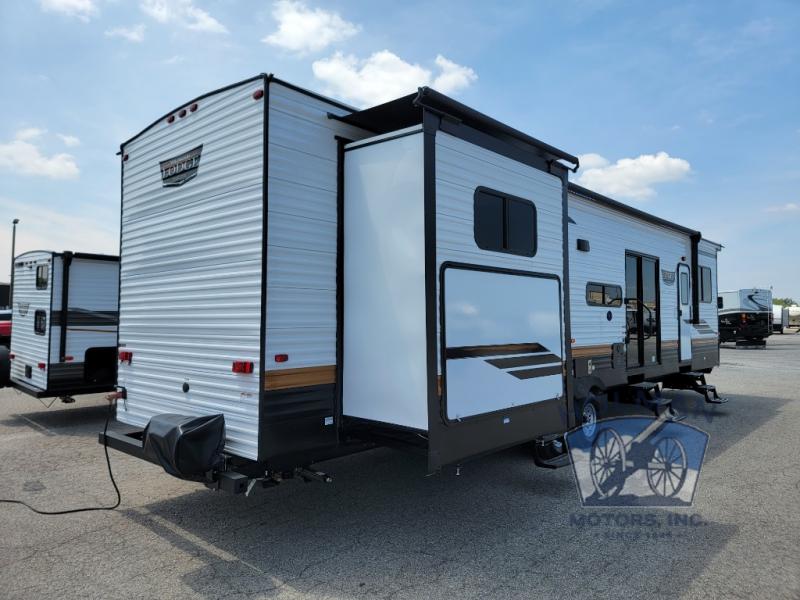 New 2024 Forest River RV Wildwood Lodge 42QBQ Destination Trailer at