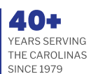40+ Years Serving The Carolinas Since 1979