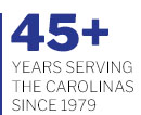 40+ Years Serving The Carolinas Since 1979