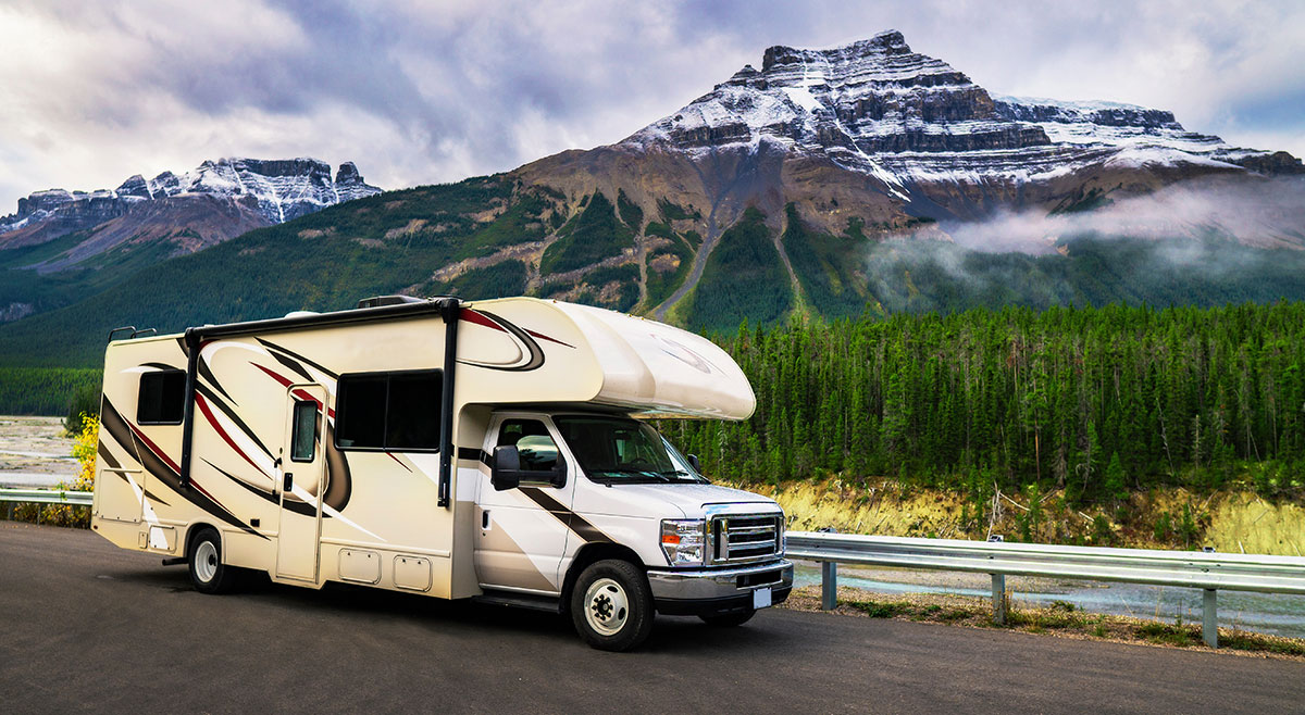 RV In Mountains