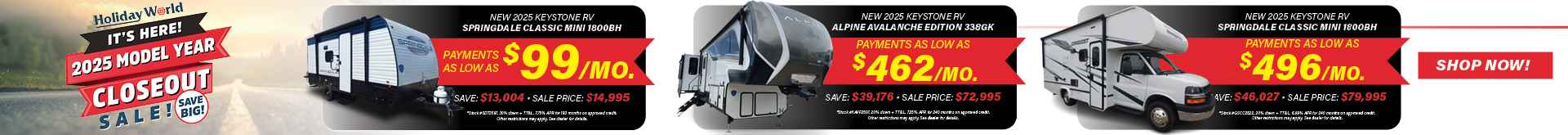 Model Year Closeout