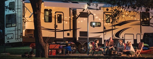 Camping with Keystone Cougar
