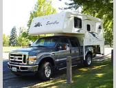 Eagle Cap Truck Camper Stock Photo