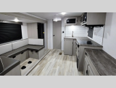 small travel trailers with rear living room