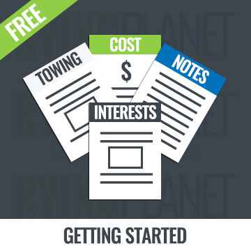 RV Buyers Worksheet Product Image