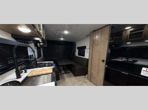 Inside - 2025 Cherokee Grey Wolf Black Label 22RRBL Toy Hauler Travel Trailer