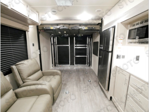 Inside - 2024 Aurora 28ATH Toy Hauler Travel Trailer