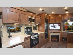 Inside - 2024 Glacier Peak Titanium Series F27MKS Fifth Wheel