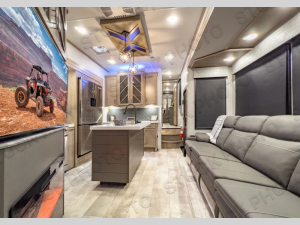 Inside - 2025 Momentum M-Class 351MS Toy Hauler Fifth Wheel