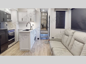 Inside - 2026 Voltage V-Series 3600 Toy Hauler Fifth Wheel