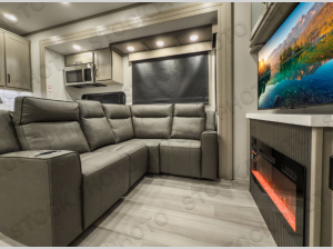 Inside - 2025 Momentum M-Class 344M Toy Hauler Fifth Wheel