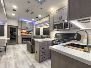 Inside - 2025 Momentum M-Class 414M Toy Hauler Fifth Wheel