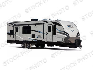 Outside - 2024 Work and Play 27KB Toy Hauler Travel Trailer