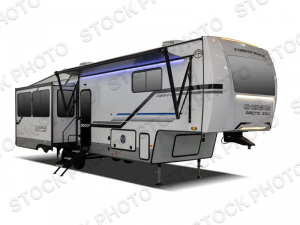 Outside - 2025 Cherokee Arctic Wolf Suite 3950SUITE Fifth Wheel