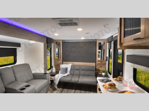 Inside - 2024 Alpha Wolf Touring Edition 17MKE Travel Trailer