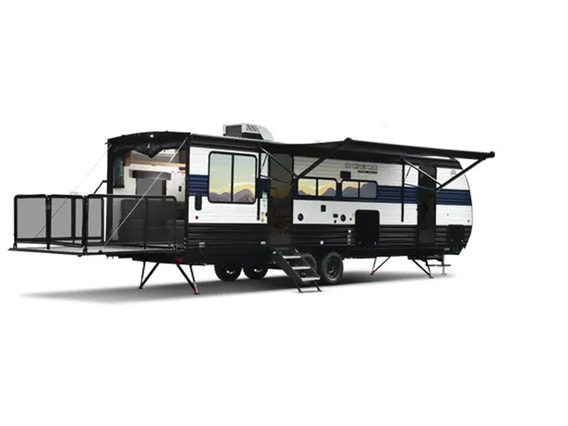 2026 Cherokee Grey Wolf 24RRT toy hauler exterior