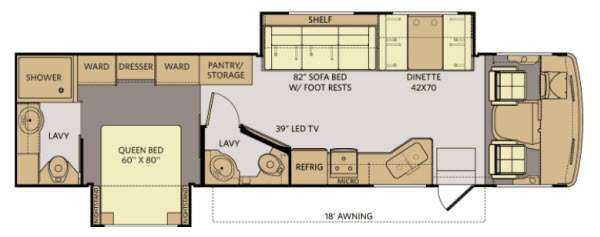 Floorplan - 2014 Fleetwood RV Terra 35K