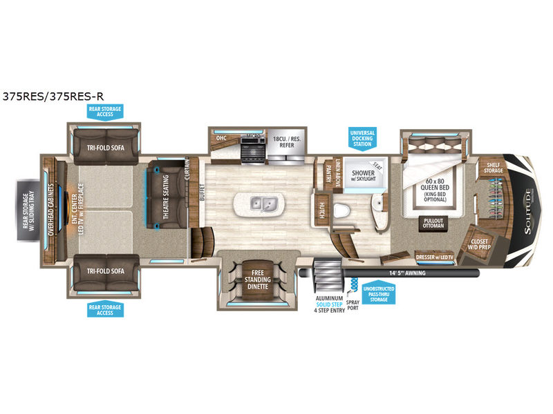 Floorplan - 2017 Grand Design Solitude 375RES