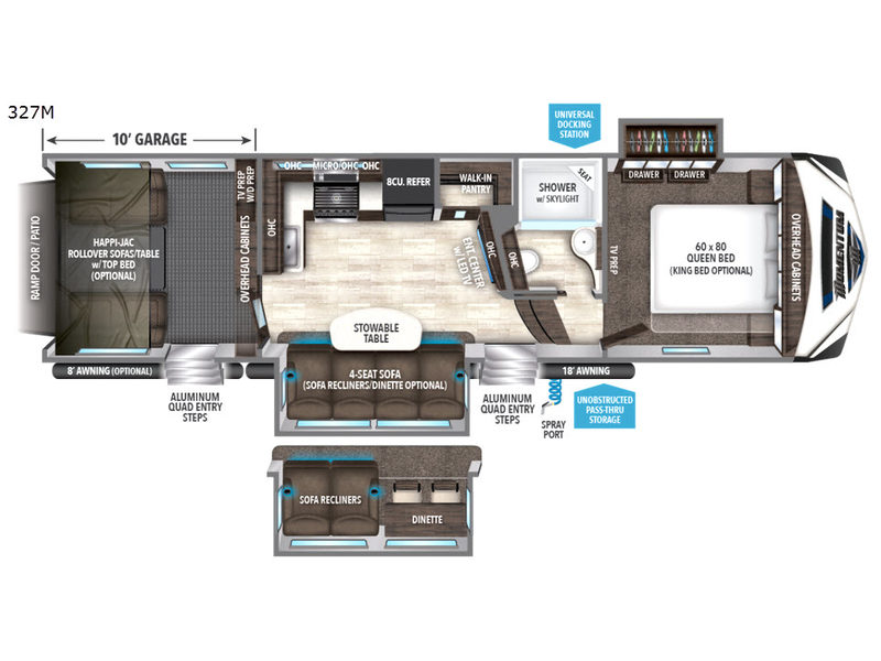 Floorplan - 2017 Grand Design Momentum M-Class 327M