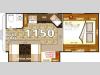 Floorplan - 2016 Northwood Arctic Fox Camper 1150 Wet Bath