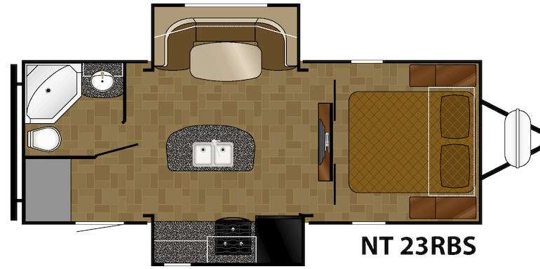 Floorplan - 2015 Heartland North Trail 23RBS