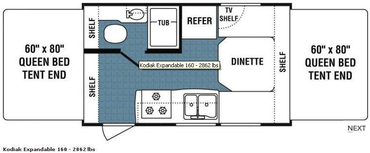 Floorplan - 2008 Dutchmen RV Kodiak 160