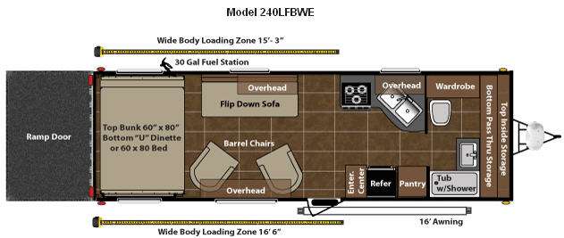Floorplan - 2011 Keystone RV Energy 240LFBWE