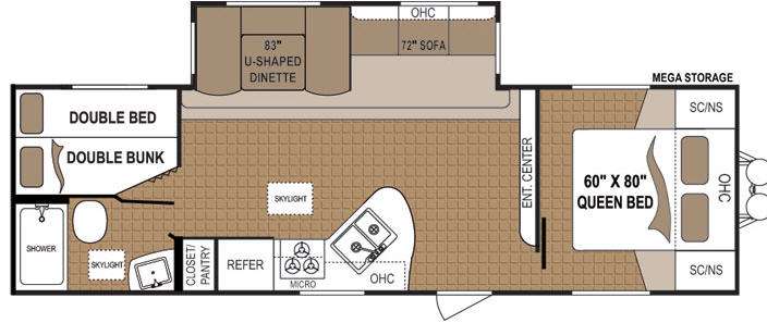 Floorplan - 2012 Dutchmen RV Aspen Trail 2810BHS