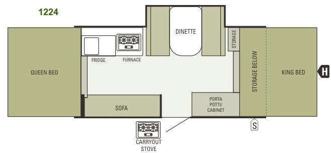 Floorplan - 2013 Starcraft  Comet 1224