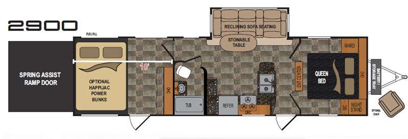 Floorplan - 2014 Dutchmen RV Rubicon 2900