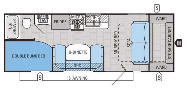 Floorplan - 2015 Jayco Jay Flight 23MB