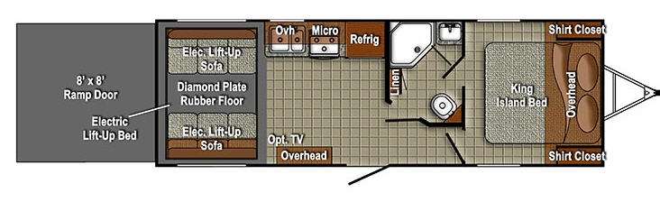 Floorplan - 2016 Gulf Stream RV Wide Open 250KB
