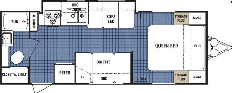 Floorplan - 2008 Dutchmen RV Lite 25C-GS