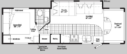 Floorplan - 2005 Winnebago Minnie 31 C