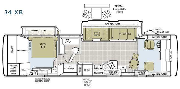 Floorplan - 2008 Tiffin Motorhomes Allegro Bay 34 XB