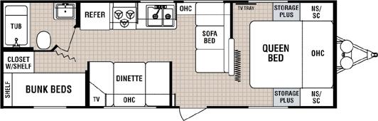 Floorplan - 2005 Dutchmen RV Lite 27 B