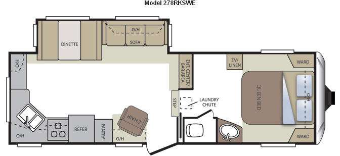 Floorplan - 2011 Keystone RV Cougar X-Lite 278RKSWE