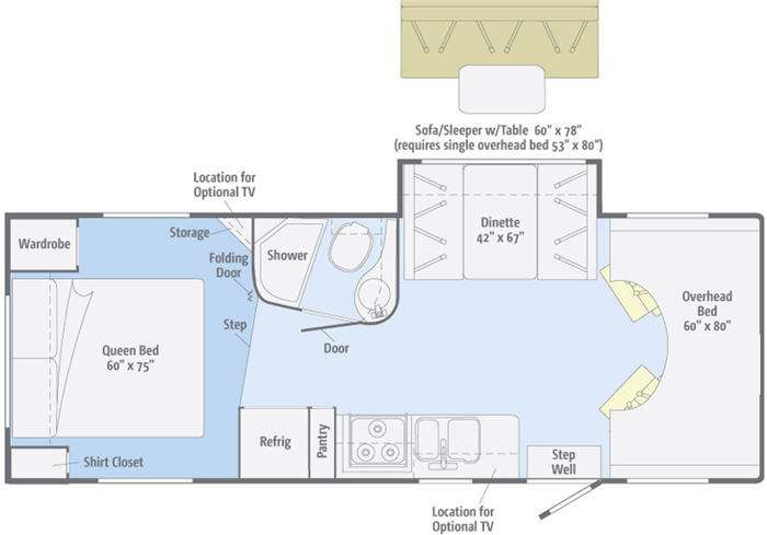 Floorplan - 2011 Winnebago Access 26Q