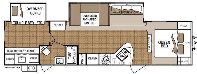 Floorplan - 2013 Dutchmen RV Denali 311BH