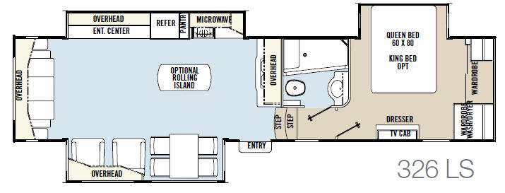 Floorplan - 2013 Coachmen RV Brookstone 326LS