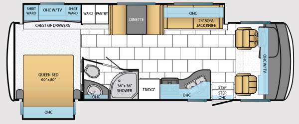 Floorplan - 2015 Newmar Bay Star 2903