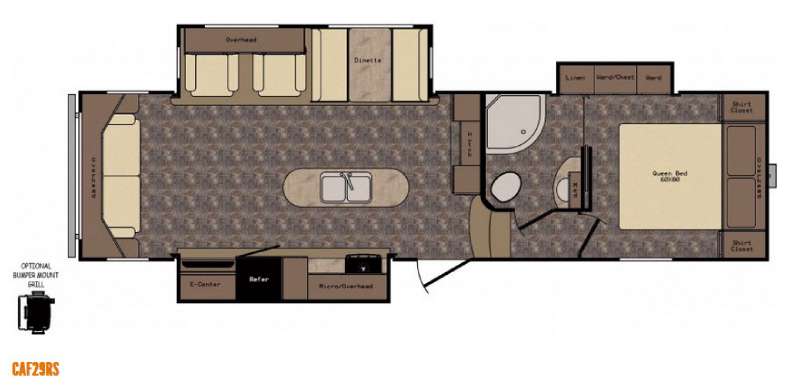 Floorplan - 2015 CrossRoads RV Cruiser Aire CAF29RS