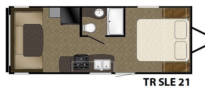 Floorplan - 2015 Heartland Trail Runner 21SLE