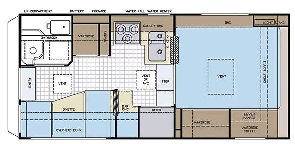 Floorplan - 2007 Lance 950