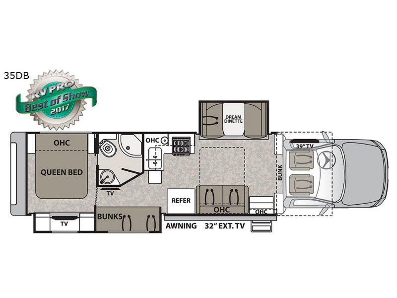 Floorplan - 2017 Dynamax Isata 5 35DB